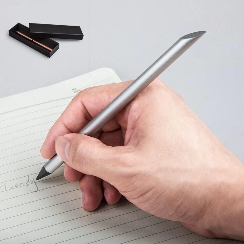 Eternity Pen Metalen Afgeschuinde Potlood Hb Potlood Kantoor Schrijven Schoolbenodigdheden Briefpapier High-End
