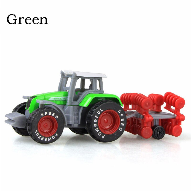 16 Stijlen Mini Techniek Legering Auto Tractor Diecasts Voertuig Speelgoed Dump Truck Model Klassieke Speelgoed Auto 'S Voor Kinderen Jongen Kids: Green-Farmer Car