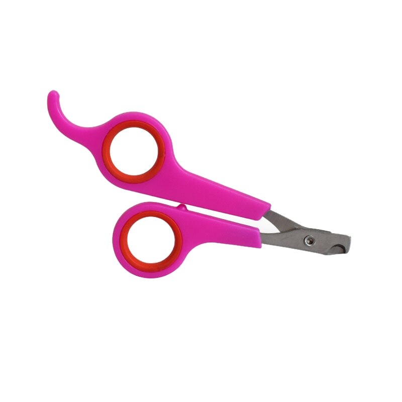 Cortauñas para acicalamiento de conejos, herramienta para cortar dedos de las mascotas, tijeras para perros, toenail, gato, tijera de uñas, pata de animal, loro, gerbid, cortador de aves: pink and red