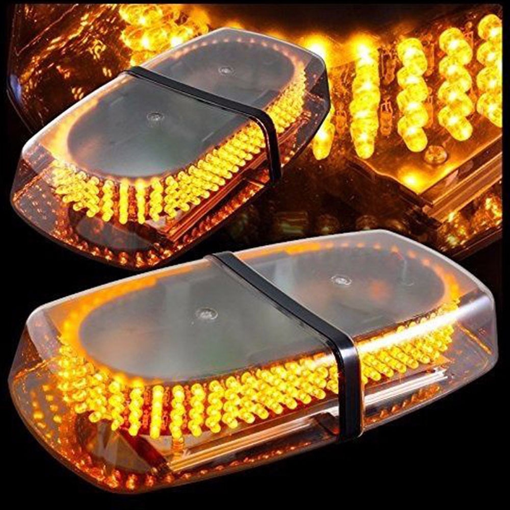 30W Strobe Flashing Light Car Light Strobe Flashing Light LED Amber Light Emergency Warning Strobe Flashing Yellow Magnetic Roof