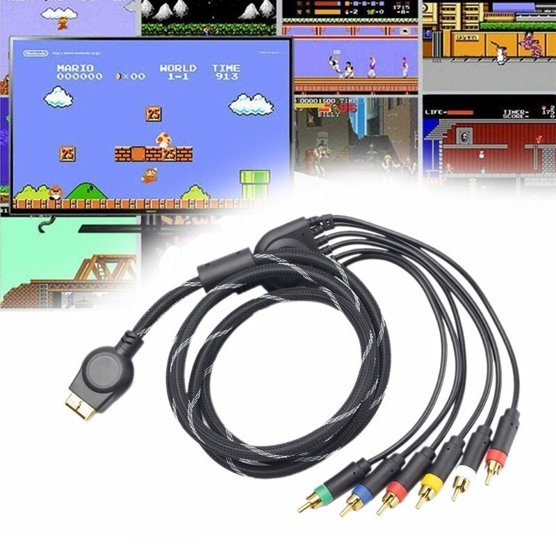 Professionele Component Av Kabel (6 Voeten) Hoge Resolutie Hdtv Component Rca Audio Video Kabel Compatibel Met PS3, PS2