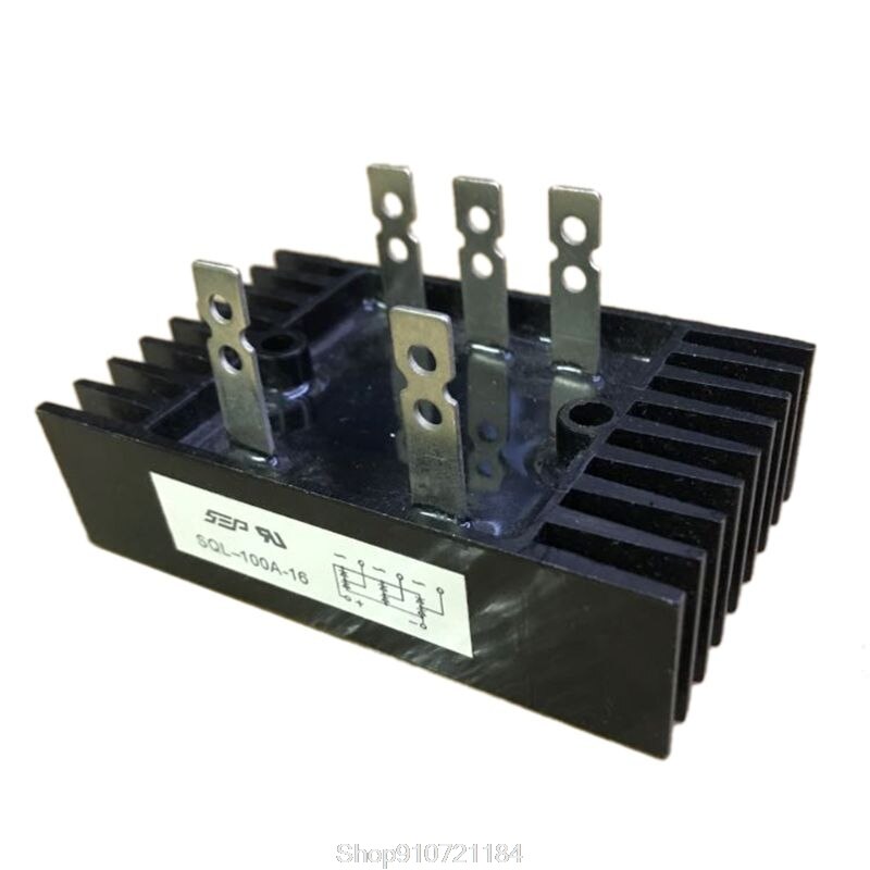 3-Phase Diode Bridge Rectifier 100A 1600V Voltage Full Wave Silicon High Power Rectifier N02 20