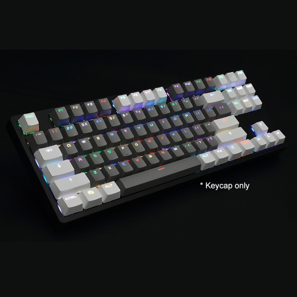 87 unids/set PBT, reemplazo de teclas de teclado mecánico a prueba de luz