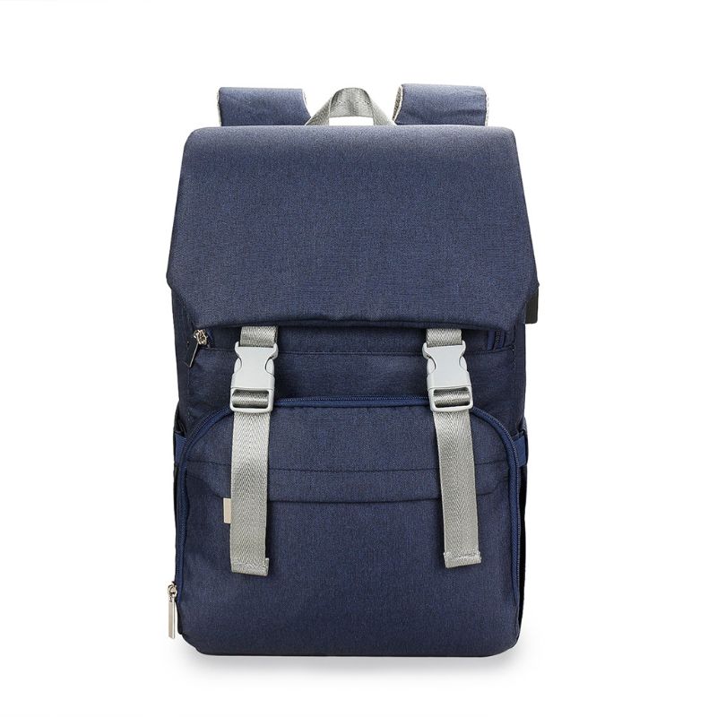 Baby Diaper Backback Large Capacity Mummy Nappy Bag Multifunctional Daypack with USB Charging Port Changing Pad Stroller