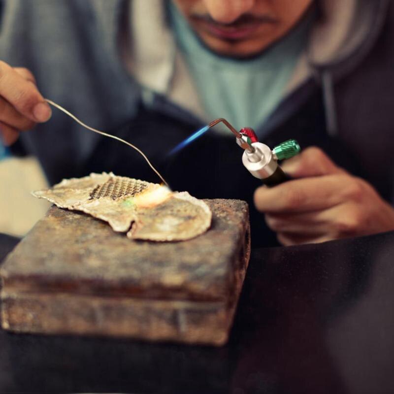 Mini Gas Torch Welding Soldering Tool Oxygen Acetylene Tool Platinum Metal Stainless Steel Welding Soldering Tool Kit