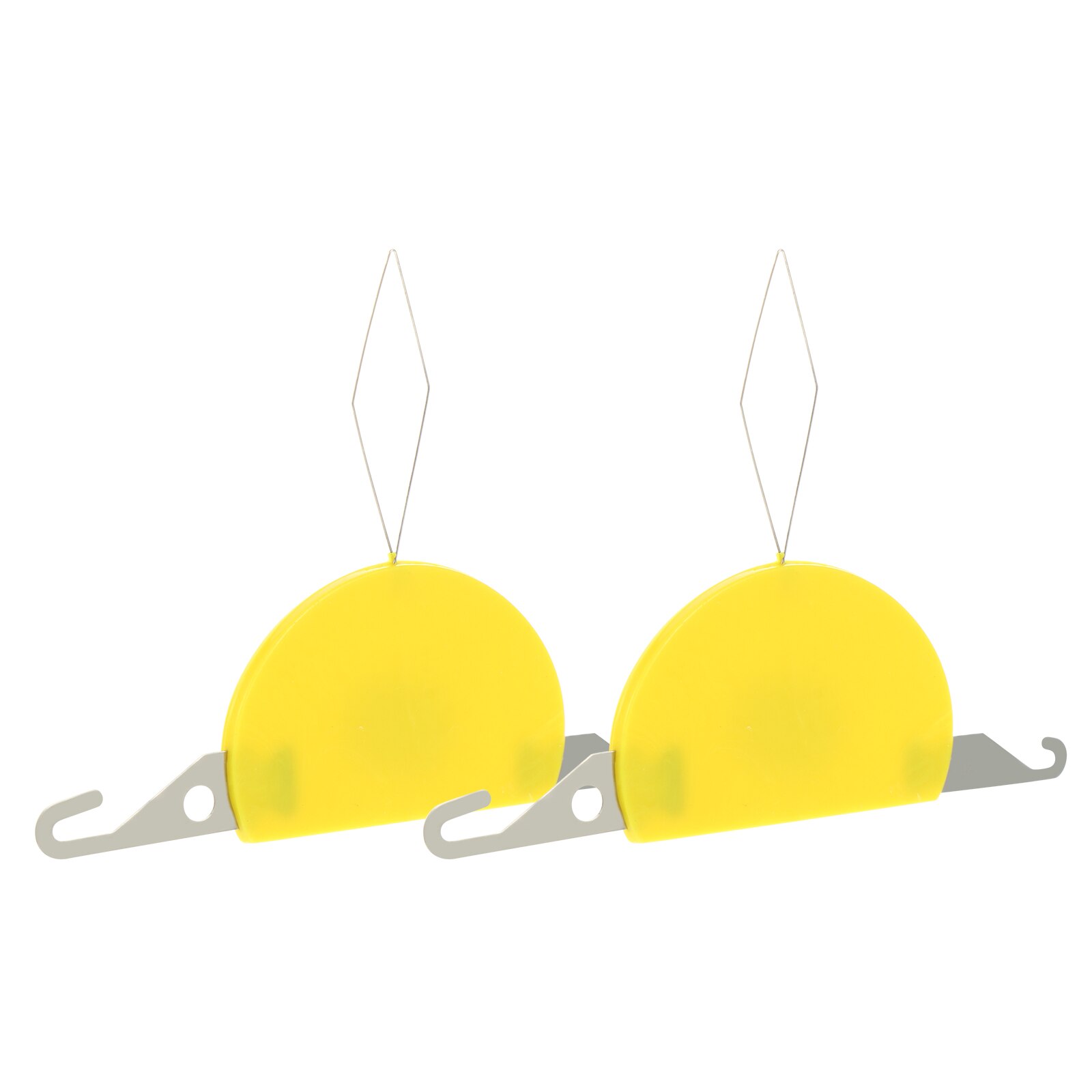 2Pcs Cross Stitch Embroidery Wire Loop Needle Threader Hand Machine Sewing Tool: Yellow