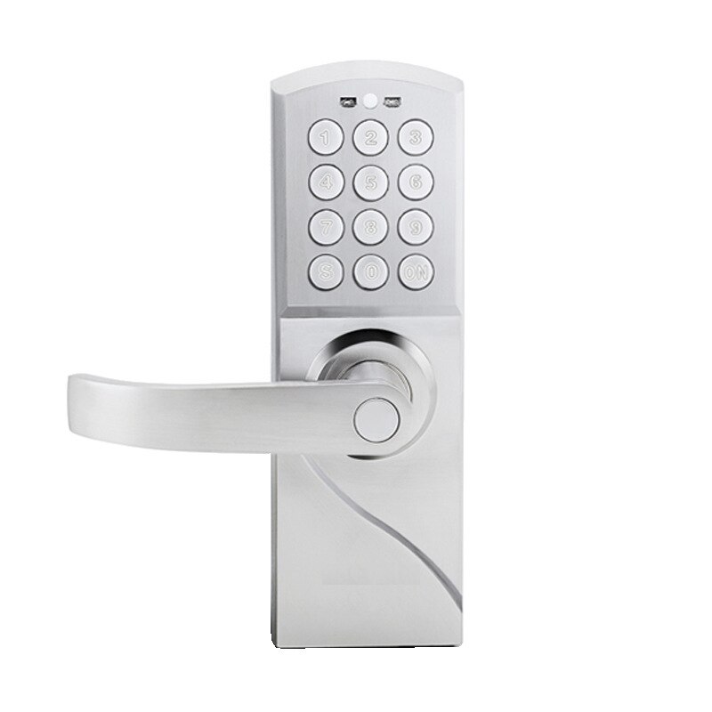 Electric password Code Door Lock Smart Digital Keypad lock with mechanical key for indoor wooden door: Left push pull