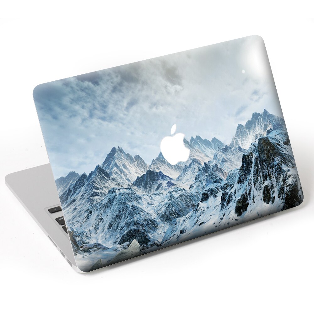 Sneeuwberg laptop sticker skin voor macbook air pro retina 11 " 13 " 15 "vinyl mac hoes notebook body volledige cover skin