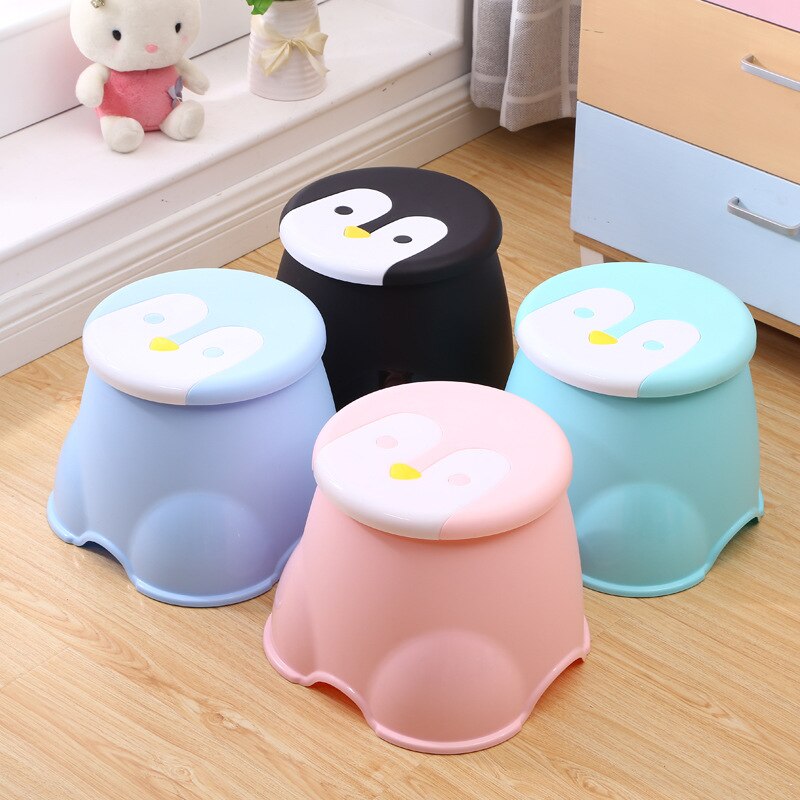 Niedlichen pinguin patern Baby hocker Art sitzer tragbare angeln hocker wohnzimmer möbel freundlicher ottomane Schlecht hocker S