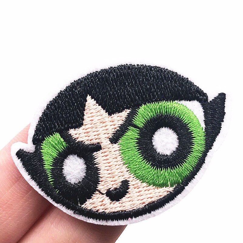 10 Stuks Cartoon Power Meisjes Naaien Levert Ijzer Op Kleding Applique Patch Diy Kleding Accessoires Borduurwerk Patches: Laser Bright