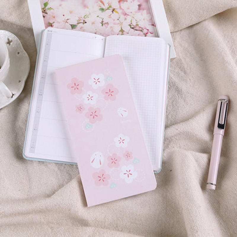 Kinbor Blue Pink Cherry blossoms Spring Week Planner Weeks Notebook Monthly Weekly Agenda Planner Organizer Journals