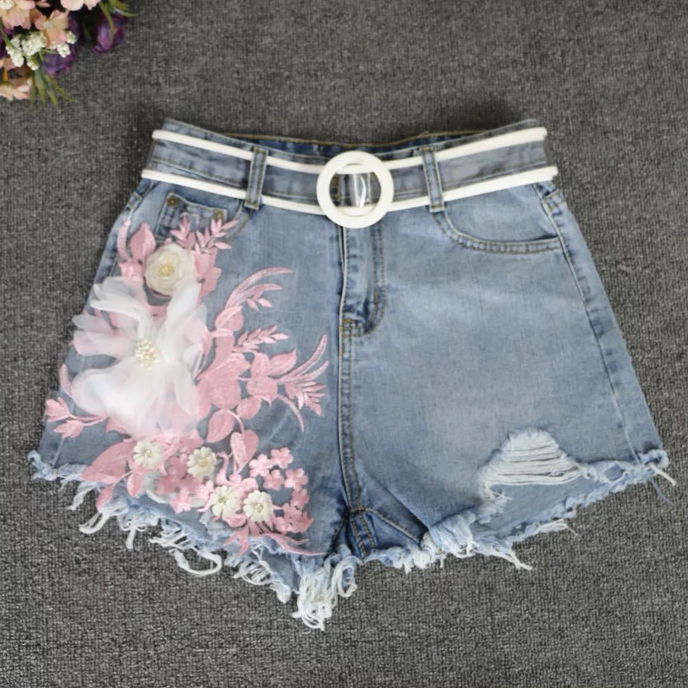 3D Lace Flower Embroidery Patch Bridal Sewing Fabric Sewing Sticker Applique Cute Patches On Clothes DIY Accessory