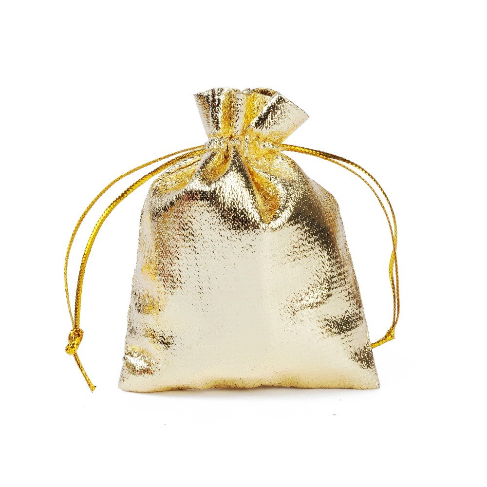 50Pcs/lot 7x9 9x12cm 10x15 13x18cm Golden And Silver drawstring Wedding bags Jewelry Packing bag Drawstring Velvet Bag