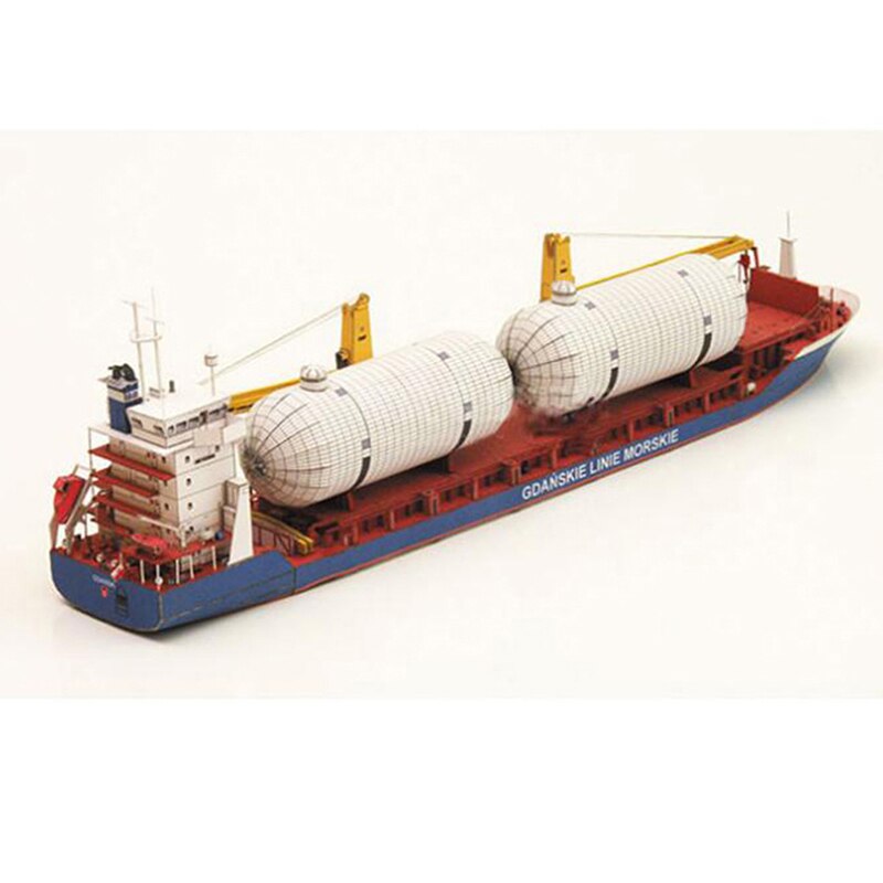 1:400 Gdansk Cargo Ship DIY Handcraft 3D Paper Card Model Sets