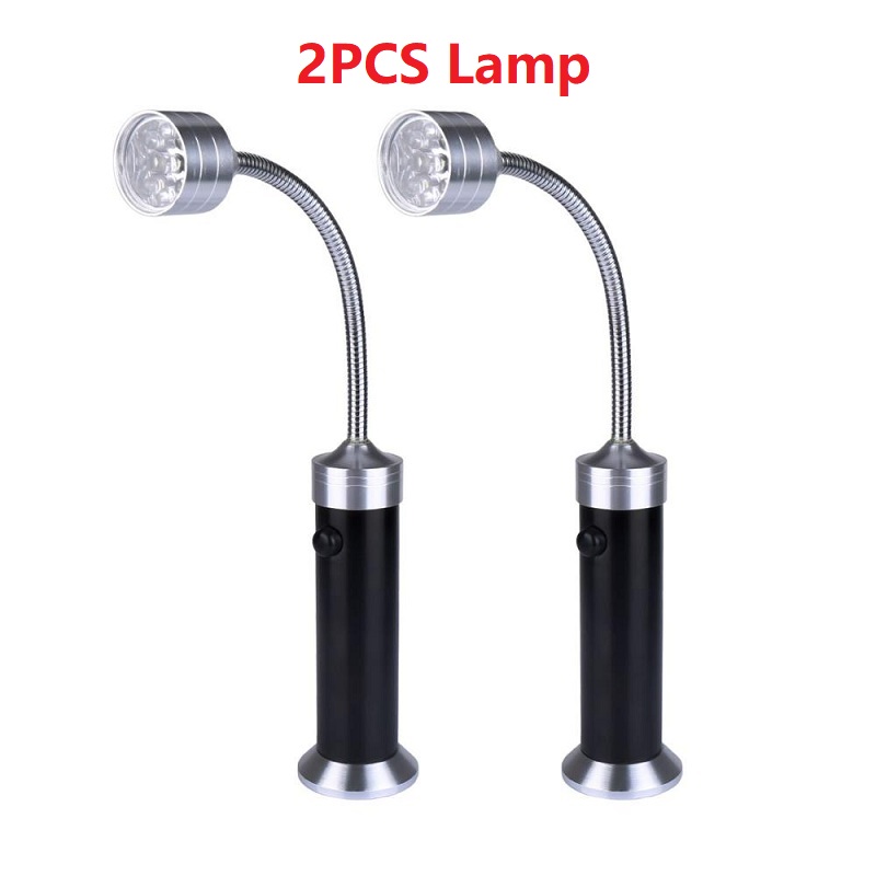 Lampe de poche LED pour Bbq, accessoires pour BBQ, éclairage d&#39;extérieur Super lumineux, Base magnétique, outils d&#39;éclairage pour Barbecue: 2Pcs Lamp