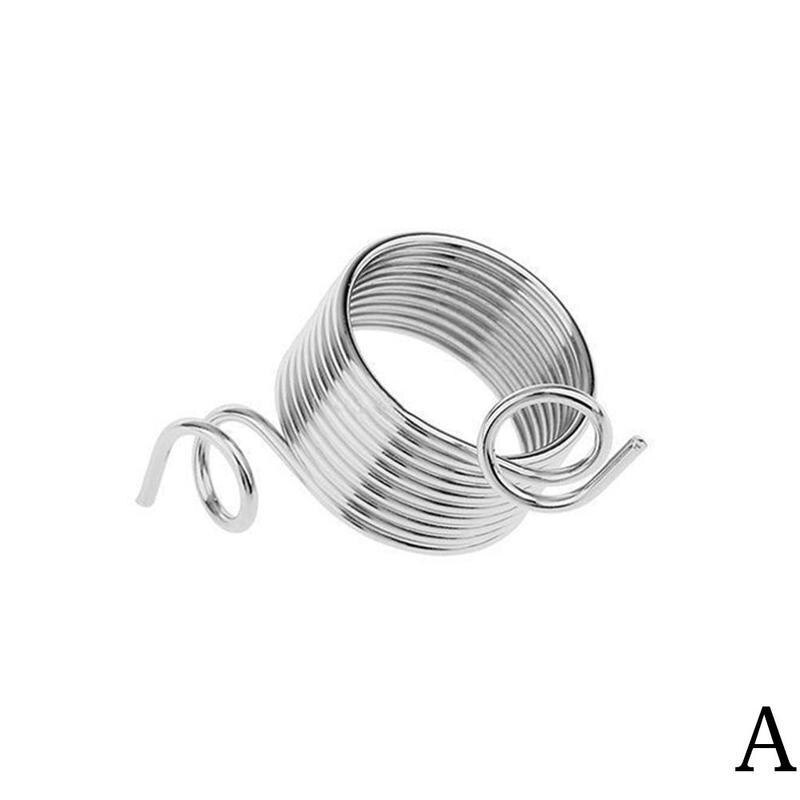 Yarn Spring Guides Braided Knuckle Assistant Jacquard Needle Thimble DIY Sewing Accessories Stainless Steel knitting Tool: A