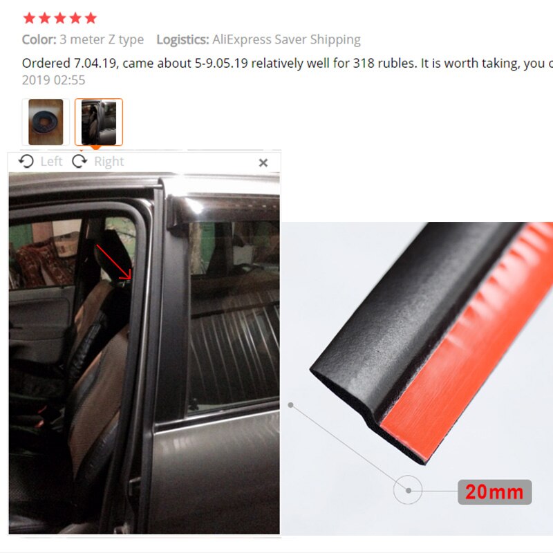 Juntas de goma para coche en forma de Z, aislamiento acústico Epdm, antipolvo, sellado impermeable, aislamiento acústico para coche