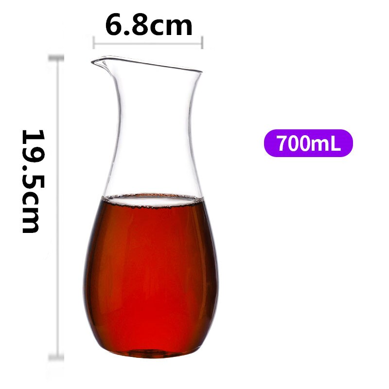 Separador de licor acrílico PC exprimidor con vino tinto Fen vino plástico decantador transparente café fruta jugo alcohol contenedor: G 700ML