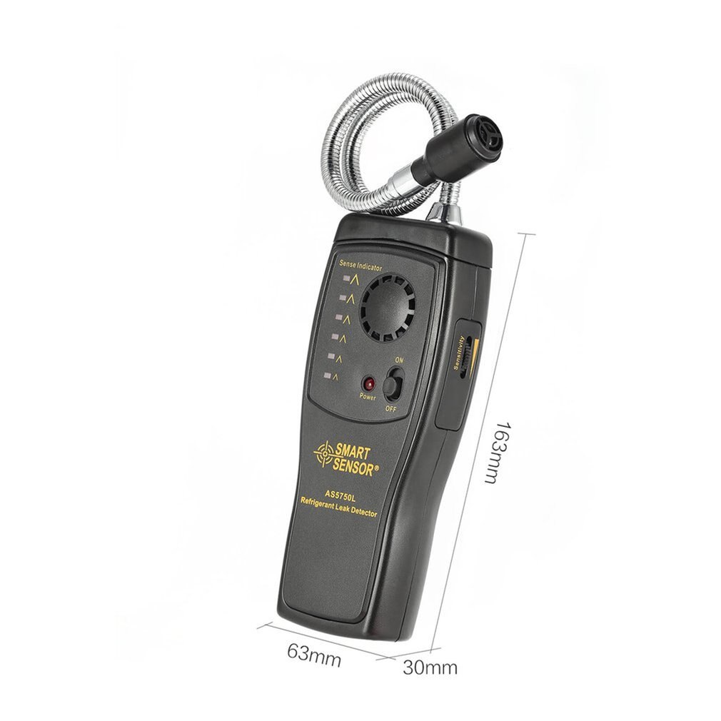 AS5750L Refrigerant Leak Detector Halogen Freon CFCs HCFCs HFCs Gas Analyzer Tester Air Conditioning Monitor