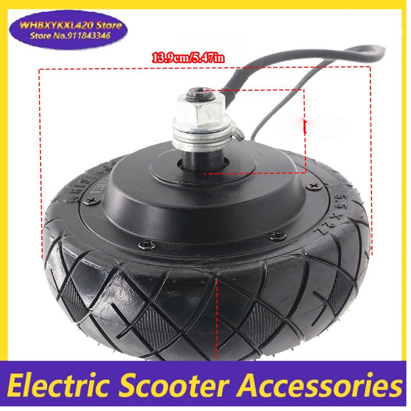 Uniwersalny silnik bezszczotkowy robić hulajnogi elektrycznej 24V/36V, koło 5,5 cala, bezszczotkowy silnik bez zębatek z piastą koła, pełna opona.