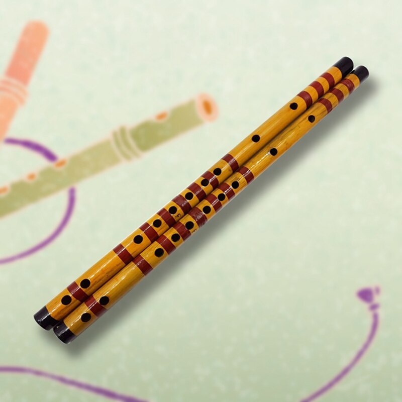 Flöjt bambu träblåsare musikinstrument trä handgjorda