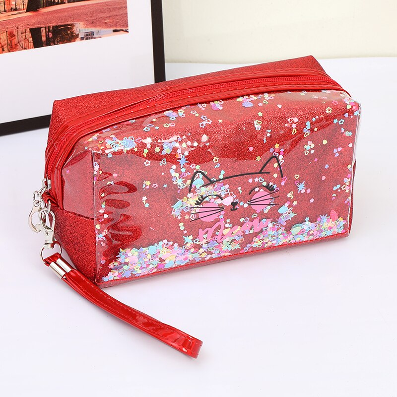 Nette Pailletten Frauen Kosmetik Tasche Sanft-machen-hoch Lagerung Tasche Pads Toilettenartikel Paket Reise machen-hoch Tasche Organizer Beutel Schönheit fallen: verrotten