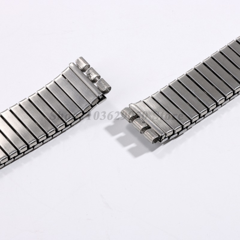 Metalen Elastische Horlogeband Voor Stalen Horloge 17Mm 20Mm Stretch Uitbreiding Rvs Band Heren Vrouwen Polsbandjes Accessoires