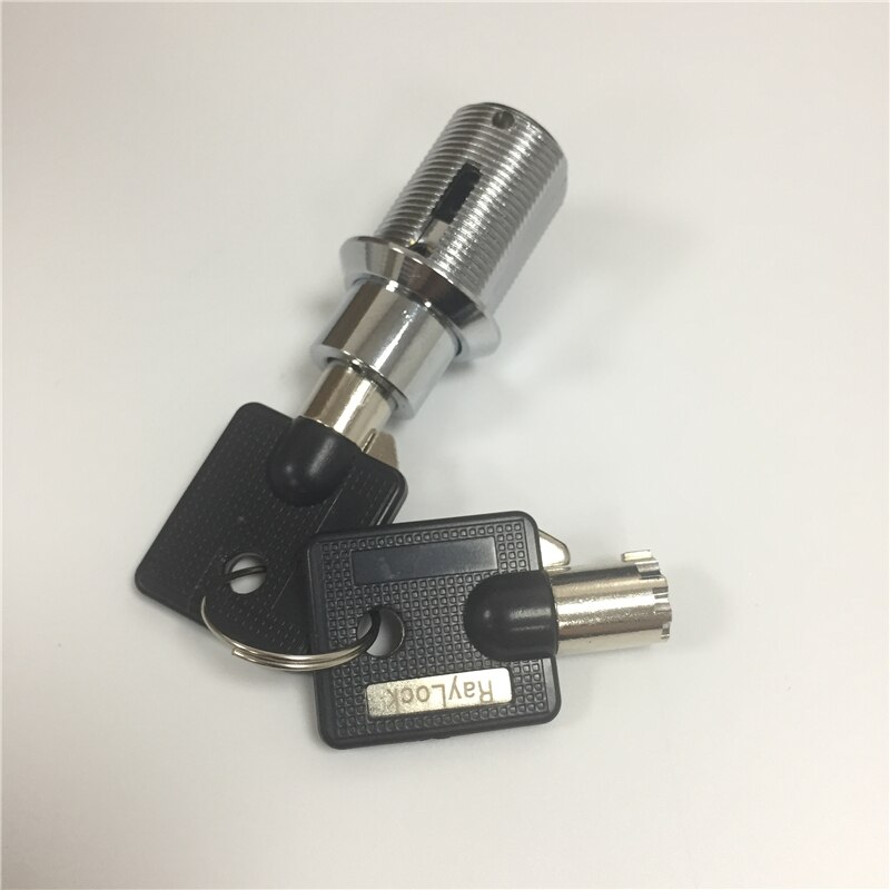 Raylock pin mechanism anti-rust cylinder lock zinc alloy push lock keyed press lock tubular key telescopic lock