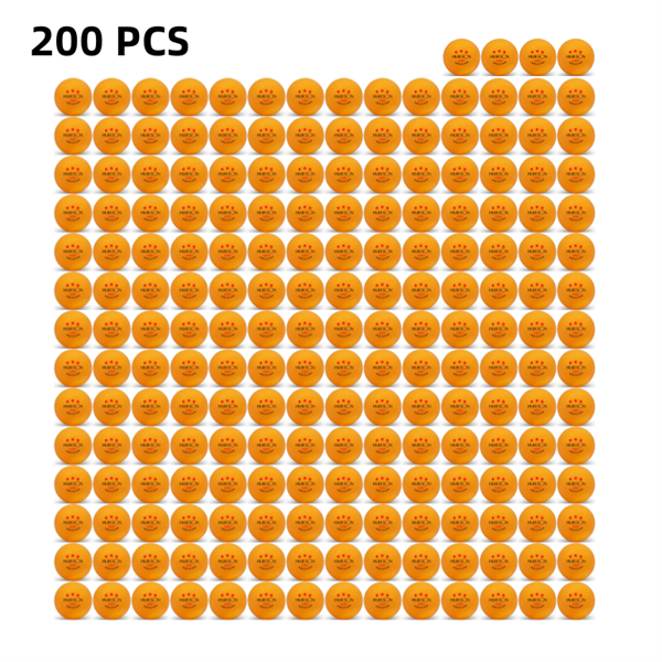 50/100/200 PCS/Carton Huieson G40 + Pingpongballen ABS Plastic Tafeltennisbal voor professionele Club Training: YELLOW