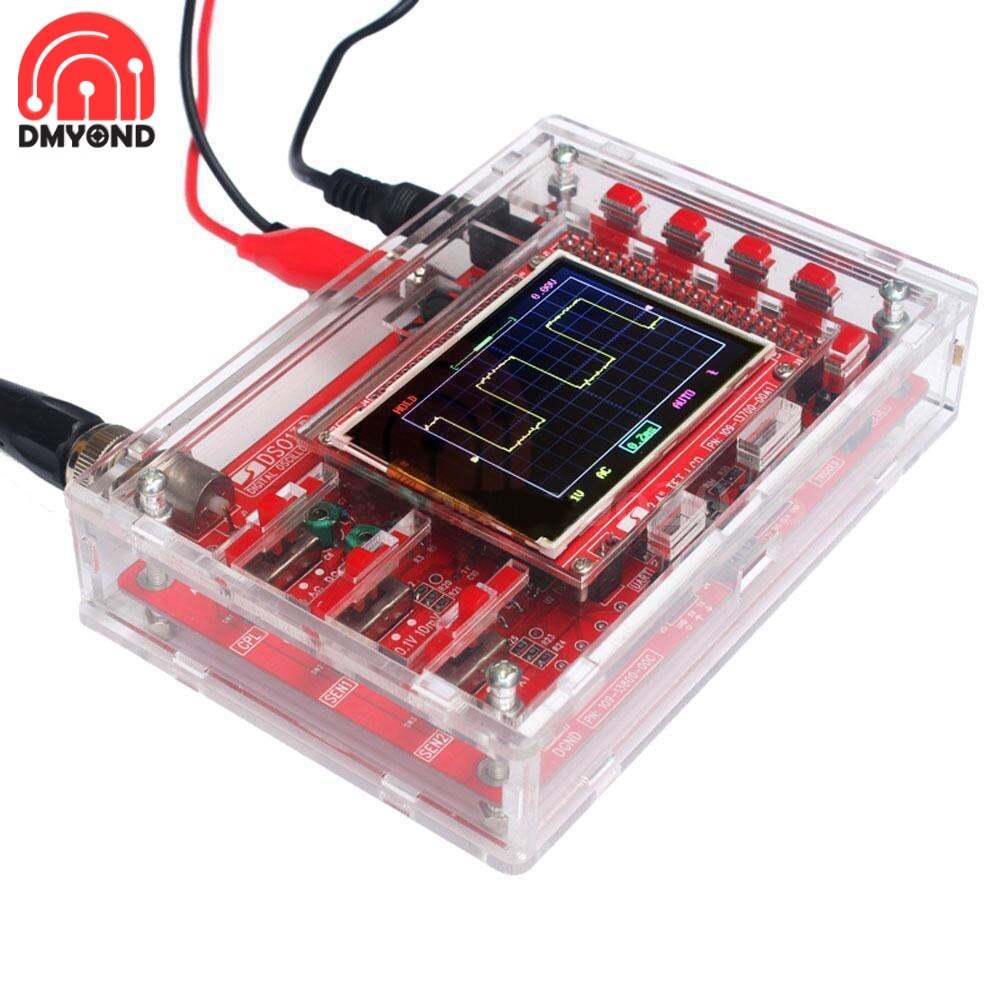 DSO138 osciloscopio de la caja de la cáscara de la cubierta de la estructura transparente para osciloscopios digitales portátiles Kit Protector DIY Accesorios