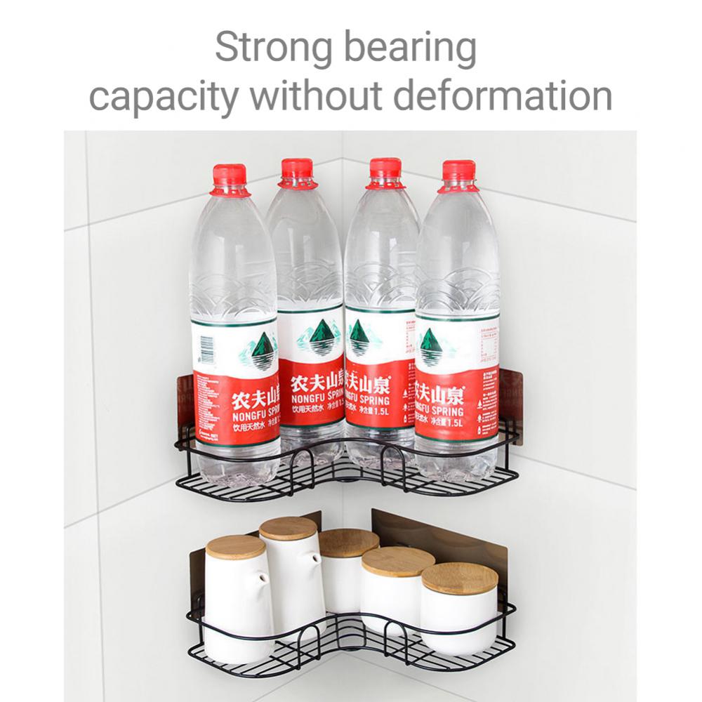 Schlecht Regal Ecke Rahmen Dusche Organizer verwöhnen Zauberstab Montieren Shampoo Lagerung Halfter Mit Saugnapf Küche Lager Gestell
