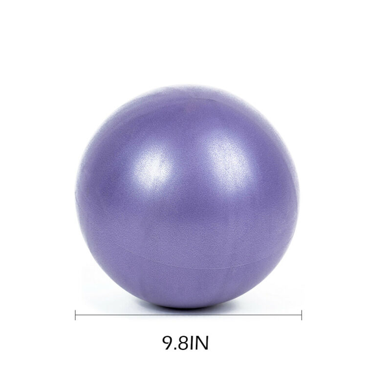 Mini Yoga Ball Pilates Fitness Exercise Sports Balance Indoor Training Yoga Core Ball Anti-burst Thick Stability Ball 25cm: Purple