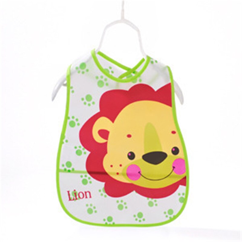 Baby Bibs EVA Plastic Waterproof Lunch Feeding Bibs Baby Cartoon Feeding Cloth Children Baby Apron Babador Bib: 3