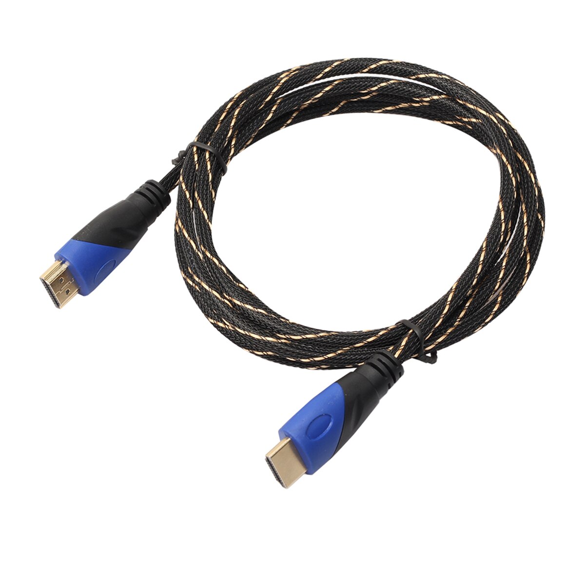 SOONHUA 0.5/1/1.8/3/5 Meters Braided HDMI 1.4 Cable Gold Plated Connection 1080P HD AV Cable