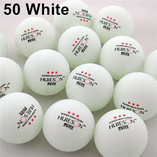 30 50 100 stk 3- stjerne 40mm 2.9g bordtennisbolde pingpongbold hvid orange pingpongbold amatør avanceret træningsbold: 50 hvide