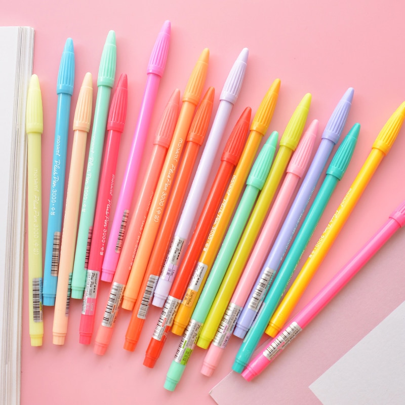 Monami gel pen sæt 12 24 36 vandfarve mikron fiber penne skrivning tegning skitsepapir kontor skole skoleartikler  a6261