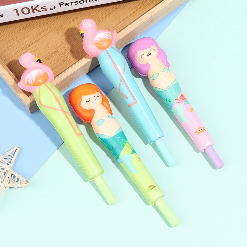 Trage Rebound Flamingo Stress Reliever Zachte Neutrale Pen Student Apparaat Flamingo Stress Reliever Pen