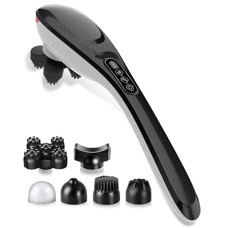 Masseur de Cou Sans Fil Rechargeable avec Chaleur, Masseur Shiatsu avec