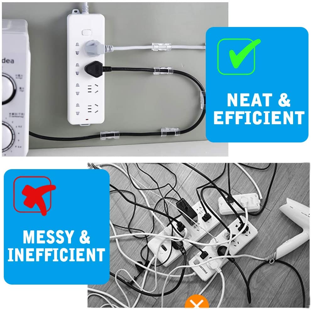 10 100 Pack Adhesive Car Cable Organizer Clips Kabelhaspel Cable Holder Cord Management Bureau Draad Tie Fixer Auto draad Clip