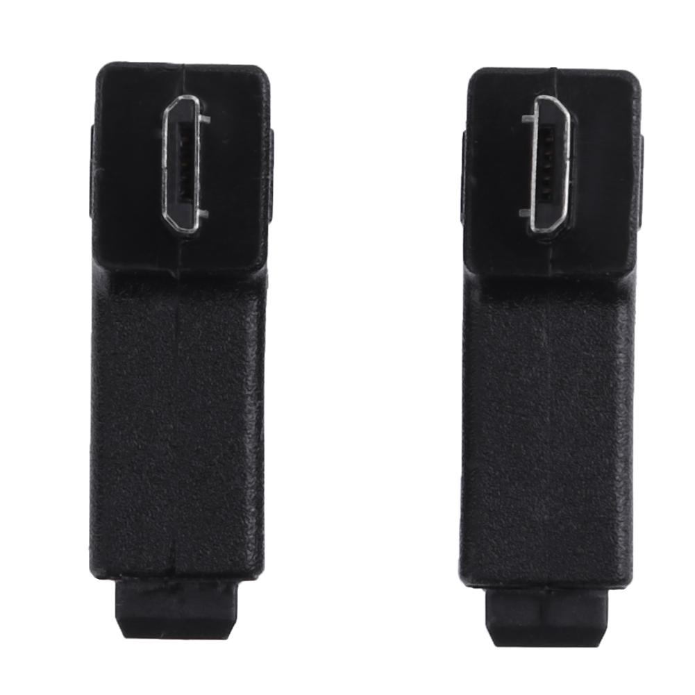 2pcs 90 Degree Mini USB Female to Micro USB Male Adapter Connector Mini USB Female to Right 90 Degree Micro USB Male Adapter