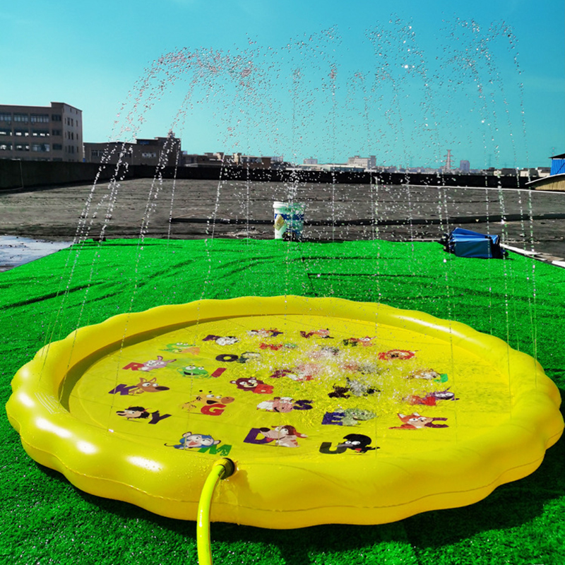 Sommer oppustelig legemåtte vandlegetøj børn sprinkler splash pad udendørs have support lille barn sjovt pat pad legetøj