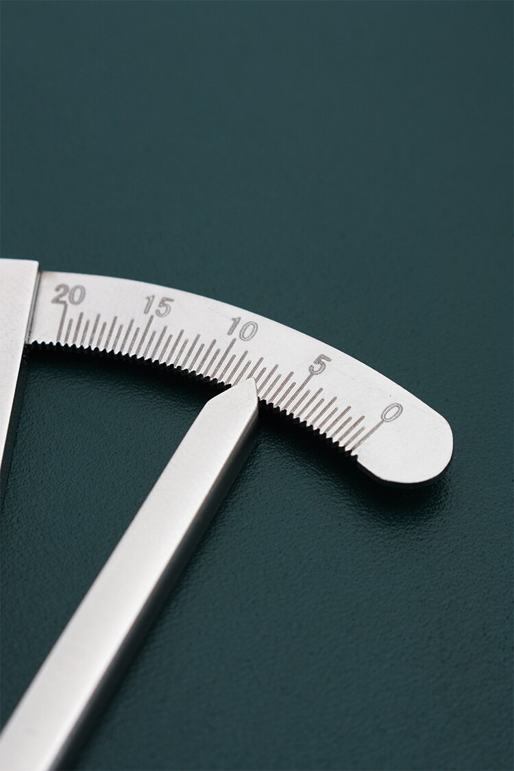 Fine pitch gauge with scale, marking gauge, edge liner leather carving tool