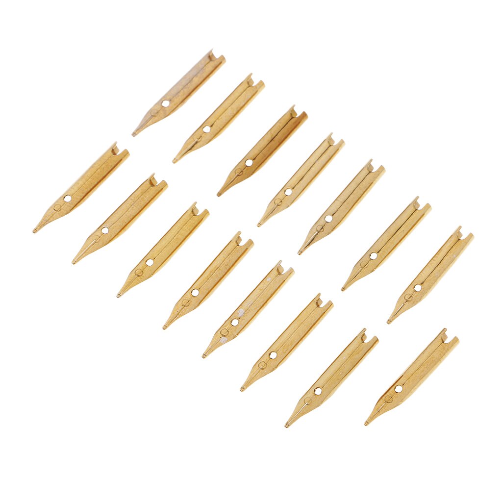 Plumas estilográficas universales, puntas de pluma de 0,5mm para letras y dibujo, 15 Uds.