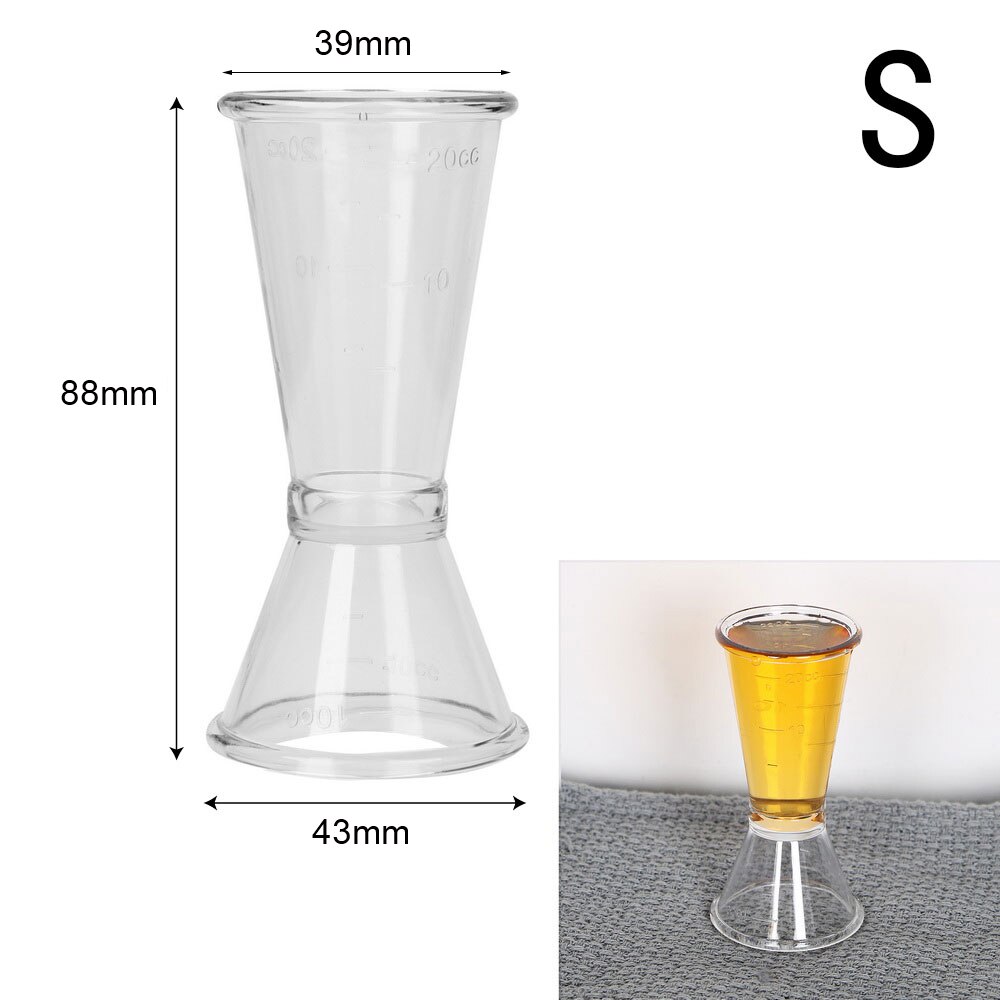 NICEYARD Cocktail Measure Cup Cocktail Shaker Jigger Measuring Cup Short Drink Measurement For Home Bar Party Kitchen Tools: small
