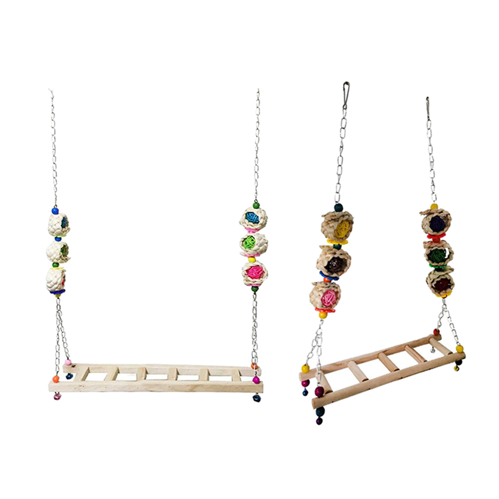 Chicken Ladder Swing Chicken Perch Stand Birds Toys Chew Stand Perch Climb For Chicken Birds Parrots