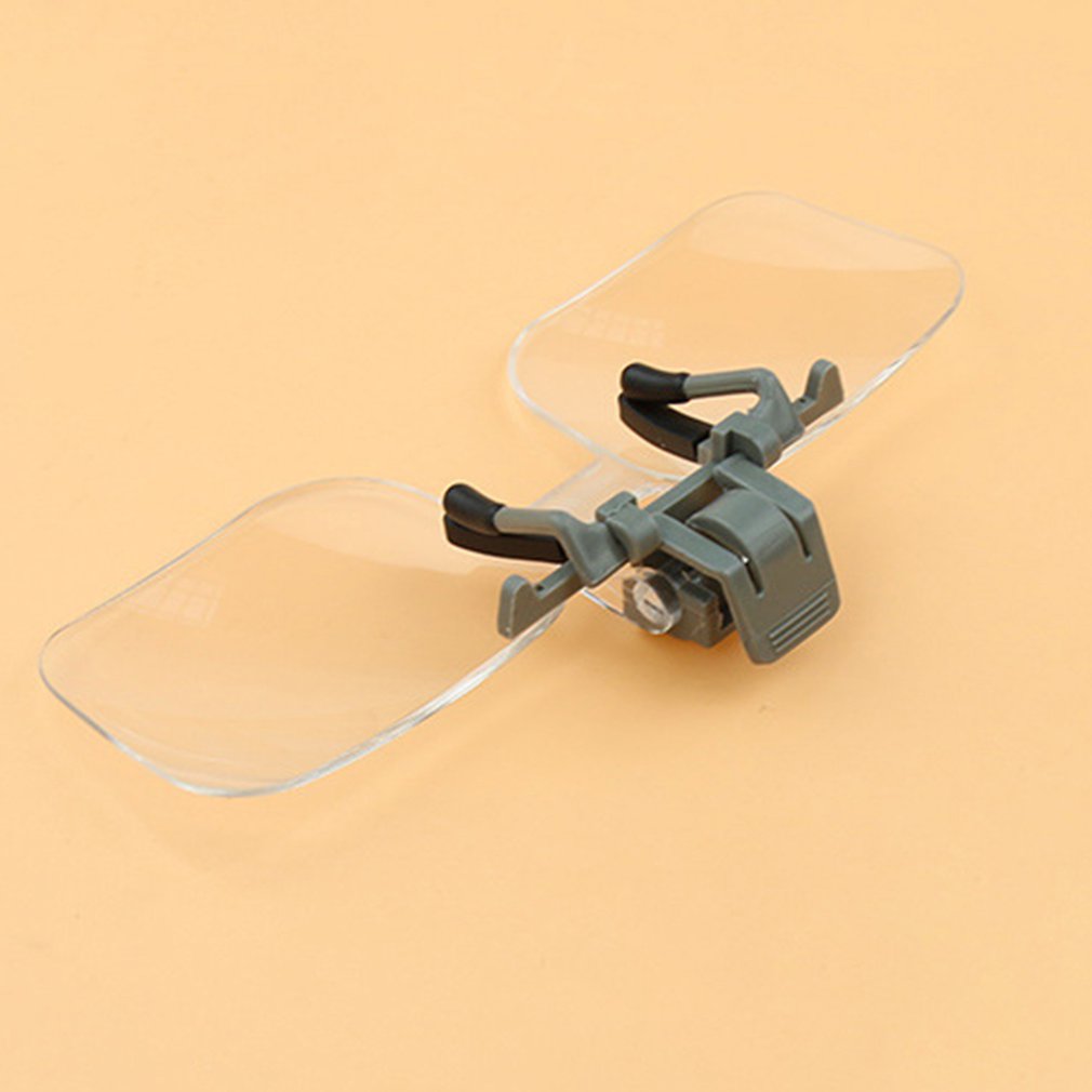 Acrylic Folding Eyeglass Clip On Magnifying Lens Flip Loupe Glass Style Handsfree Precise Head Magnifier Glasses Magnifiers