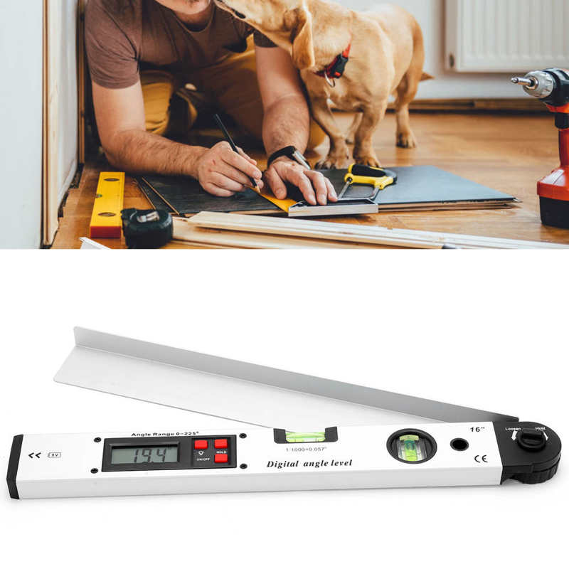 400mm Spirit Level Folding Digital Display Angle Ruler Electronic Level Digital Angle Finder Protractor