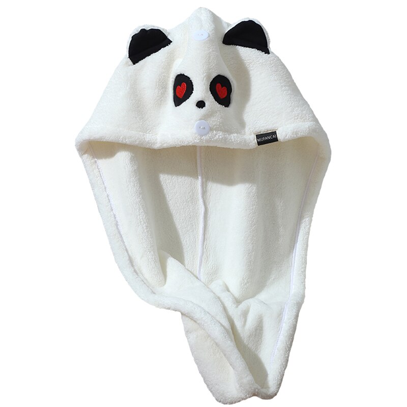 Hair Towel Wrap Turban Microfiber Drying Bath Shower Head Towel with Buttons, Quick Magic Dryer, Dry Hair Hat, Wrapped Bath Cap