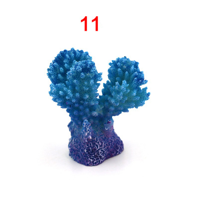 Symulacja akwarium żywe żywiczne ozdoby koralowe sztuczny koral ozdoby akwariowe kolorowe koralowe ozdoby akwariowe: Srebrny