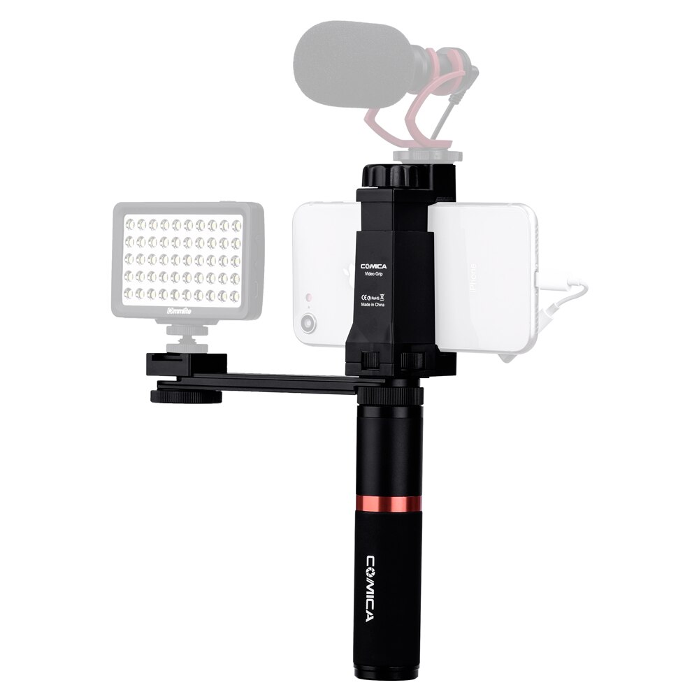 Comica CVM-R3 CVM-R2 Smartphone Video Rig Hand Grip Handle Stabilizer Kit for iPhone X 8 7 6s Plus for Samsung Huawei
